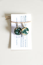 Load image into Gallery viewer, Sprinkles of Green - Washi Paper Earrings
