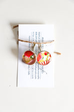 Load image into Gallery viewer, Pink Fans - Washi Paper Earrings
