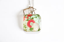 Load image into Gallery viewer, Kiku Dreams - Double Sided Washi Paper Pendant Necklace
