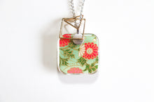 Load image into Gallery viewer, Kiku Dreams - Double Sided Washi Paper Pendant Necklace
