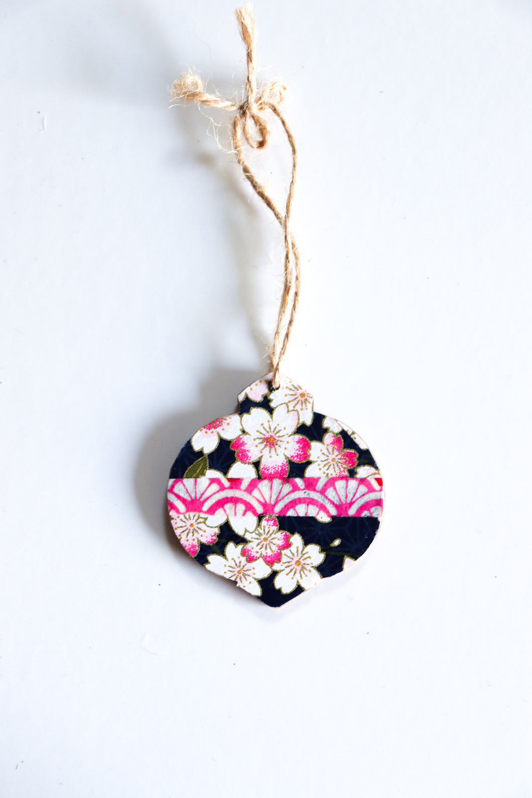 Sakura - Mini Wood Washi paper Ornament